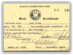 Idaho Map Reading Certificate 001