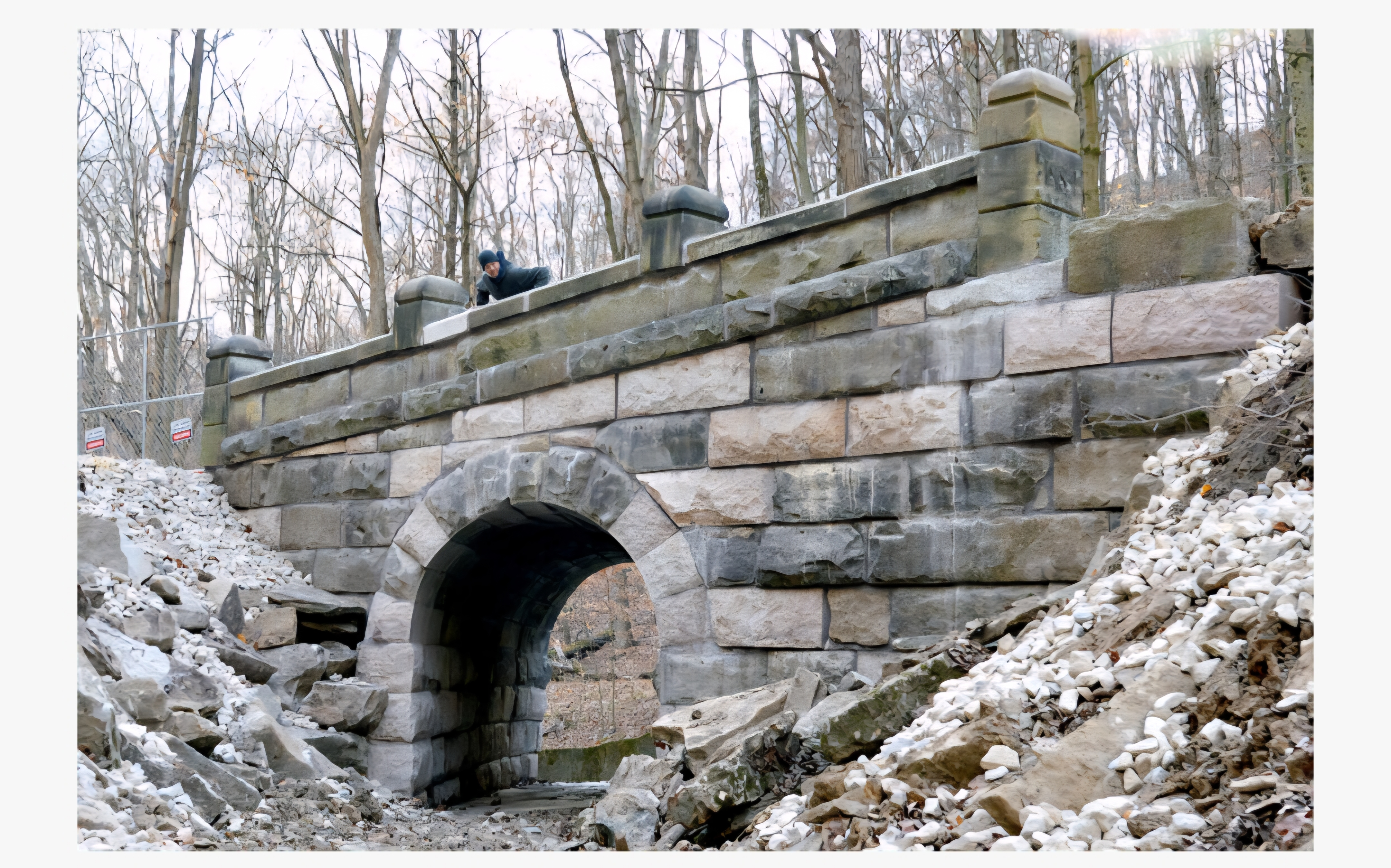 Sandstone arch bridge